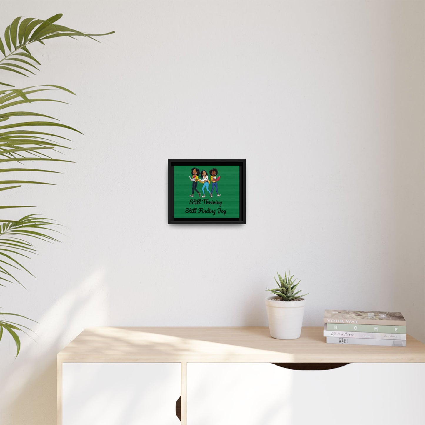 Thriving: Matte Canvas, Framed (Multi-color)
