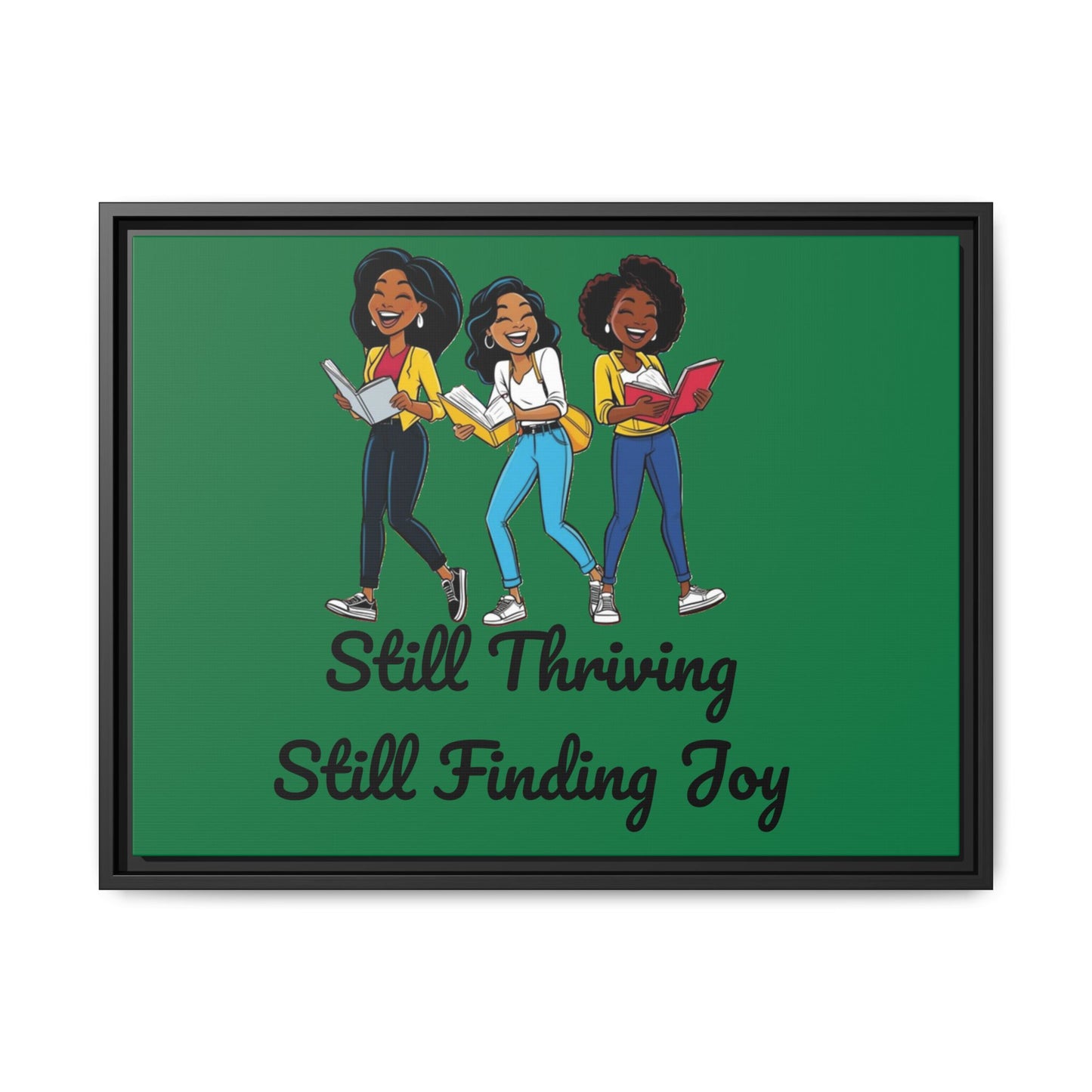 Thriving: Matte Canvas, Framed (Multi-color)