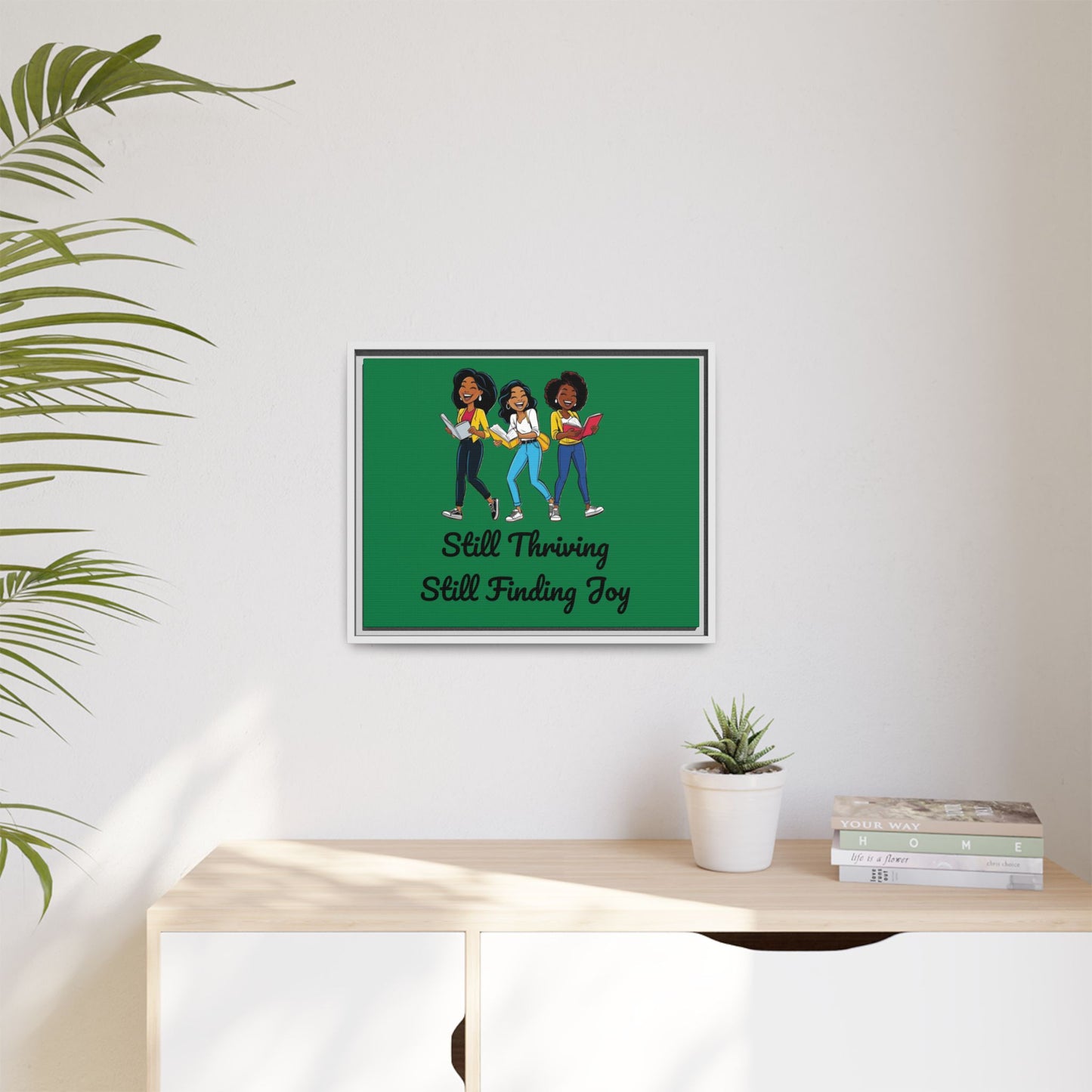 Thriving: Matte Canvas, Framed (Multi-color)