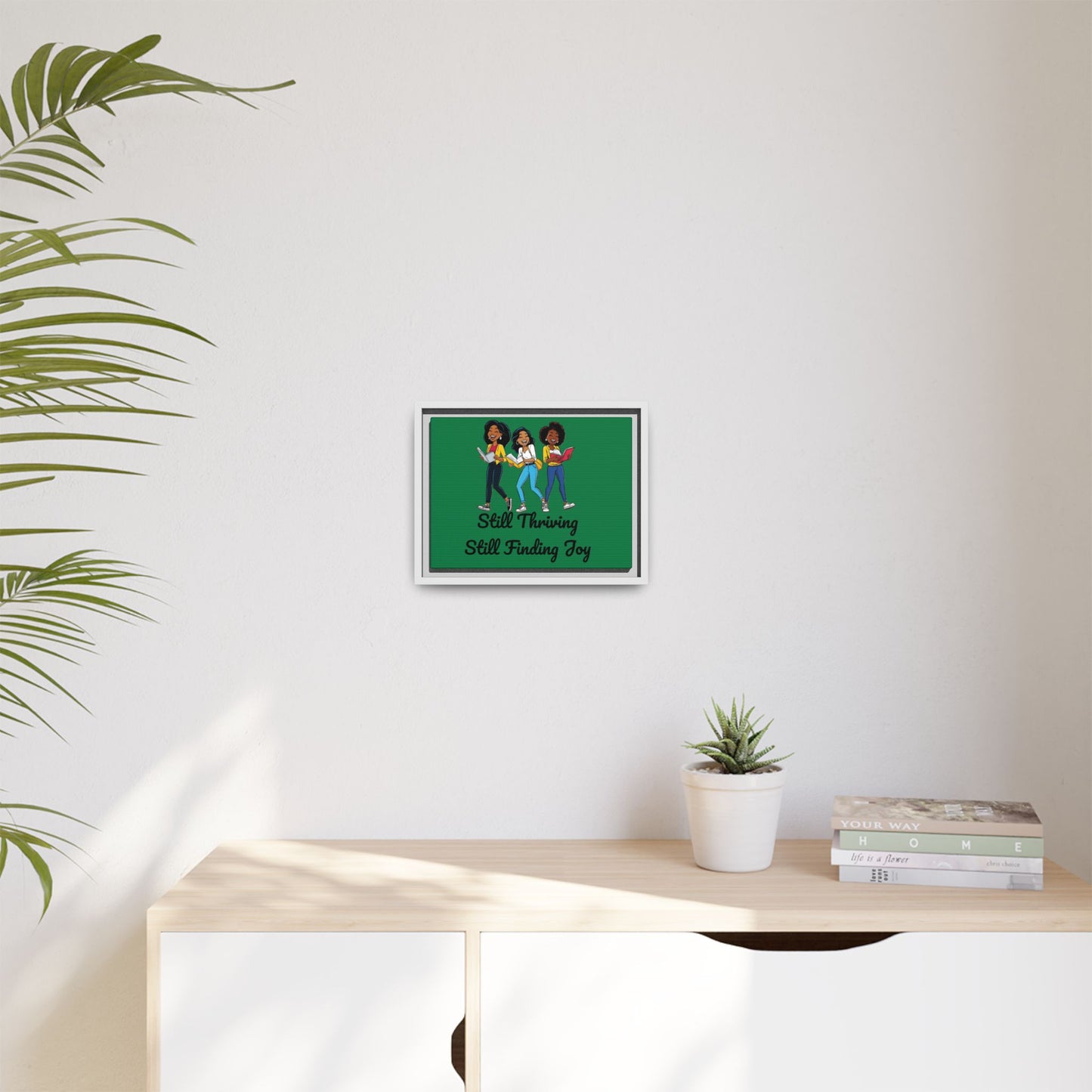 Thriving: Matte Canvas, Framed (Multi-color)