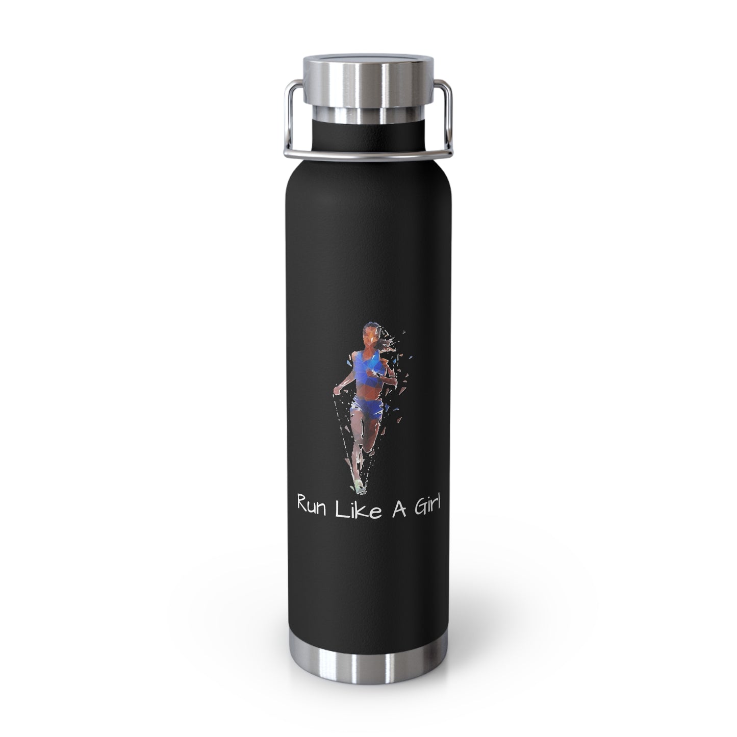 Run Like A Girl: Copper Vacuum Insulated Bottle, 22oz