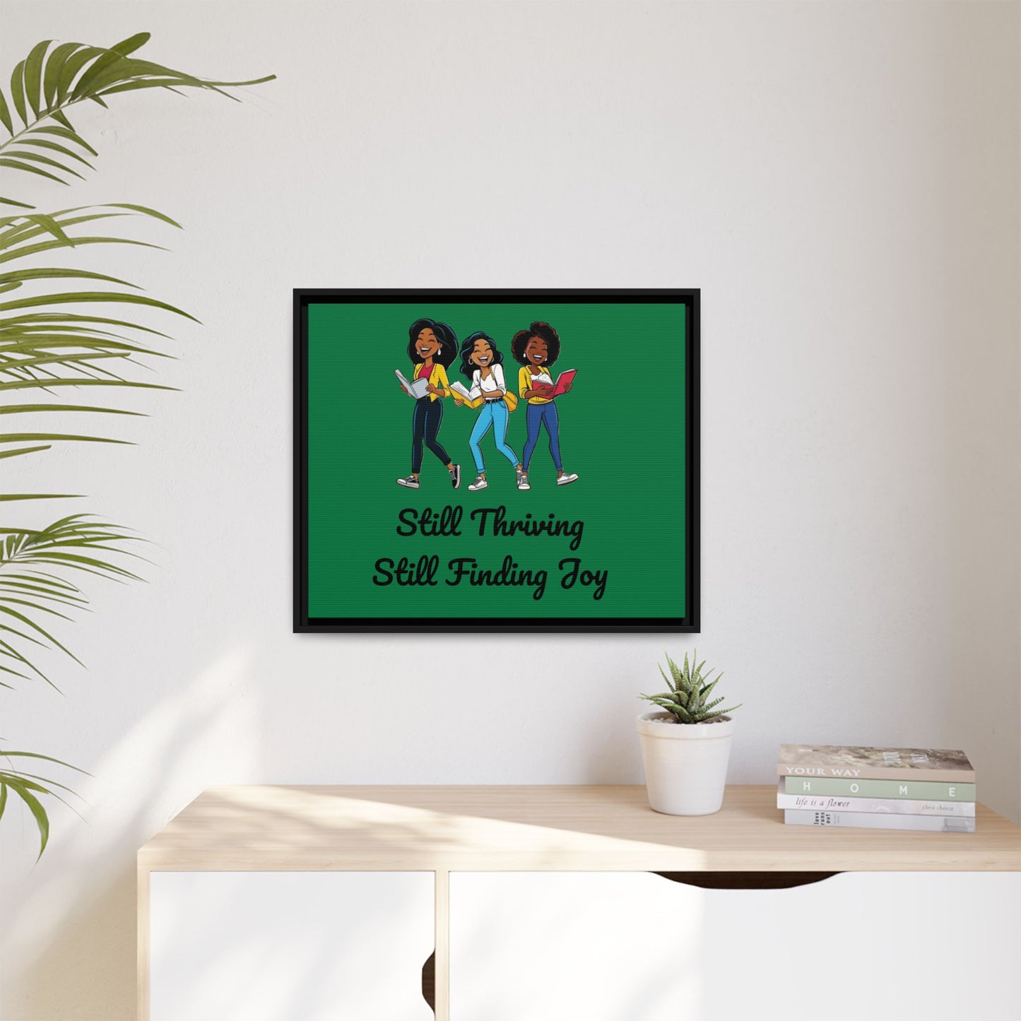 Thriving: Matte Canvas, Framed (Multi-color)