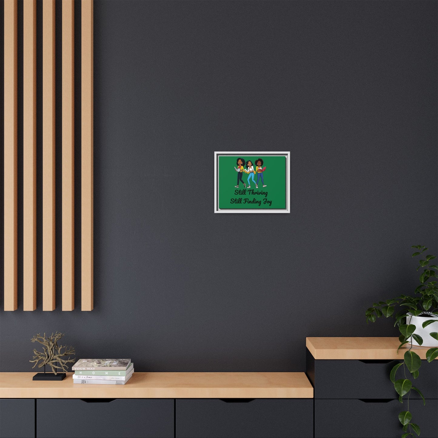 Thriving: Matte Canvas, Framed (Multi-color)
