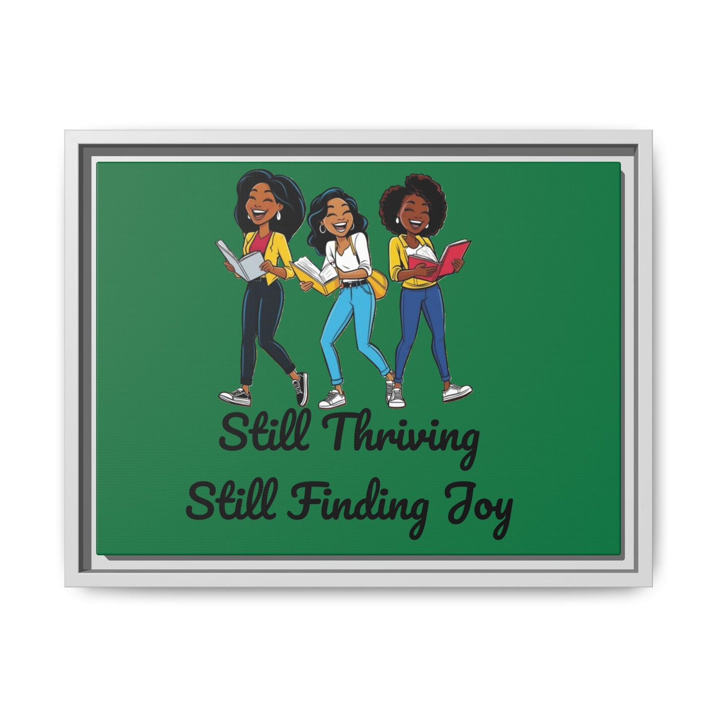 Thriving: Matte Canvas, Framed (Multi-color)