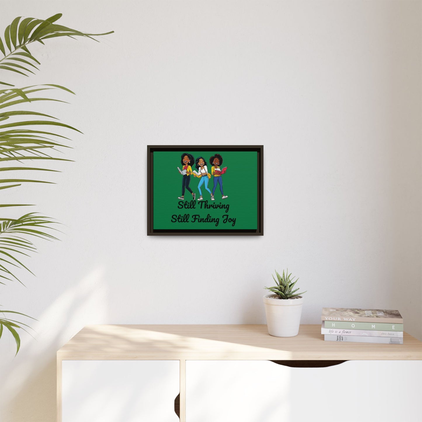Thriving: Matte Canvas, Framed (Multi-color)