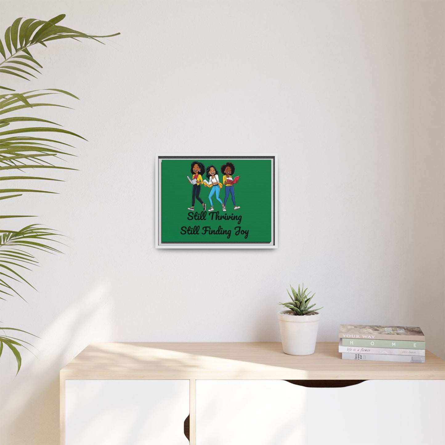 Thriving: Matte Canvas, Framed (Multi-color)