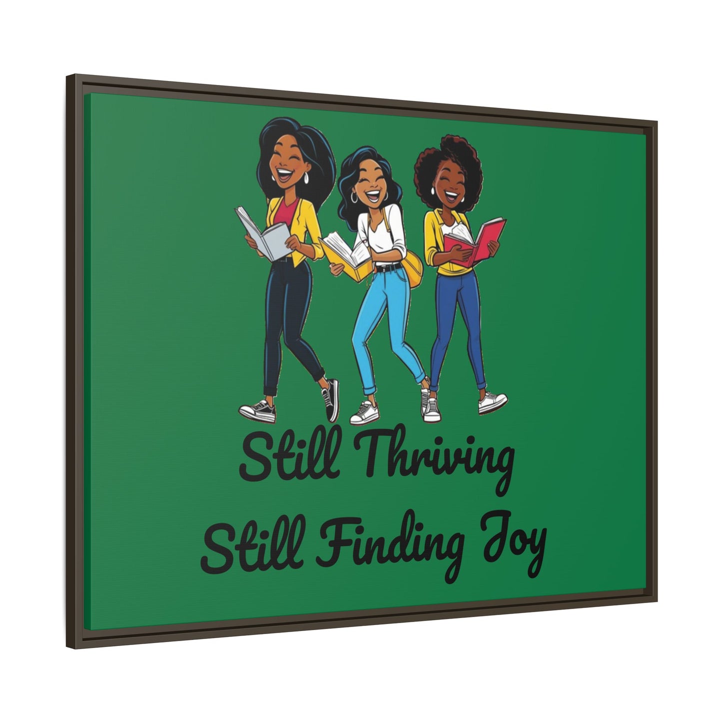 Thriving: Matte Canvas, Framed (Multi-color)