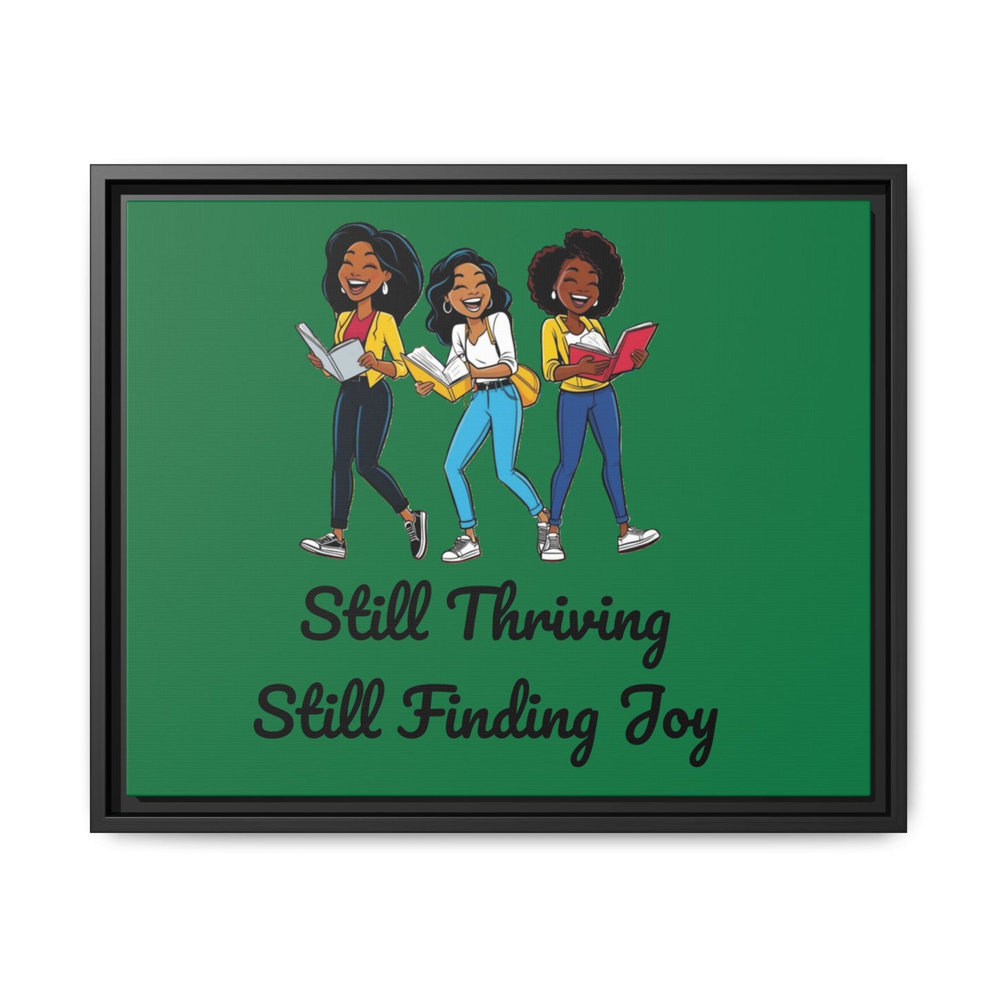 Thriving: Matte Canvas, Framed (Multi-color)