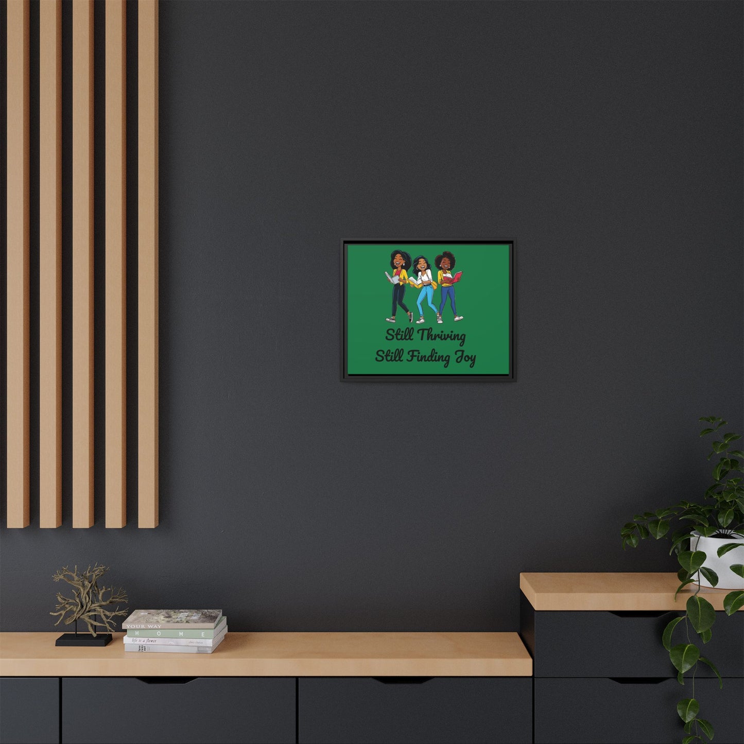 Thriving: Matte Canvas, Framed (Multi-color)
