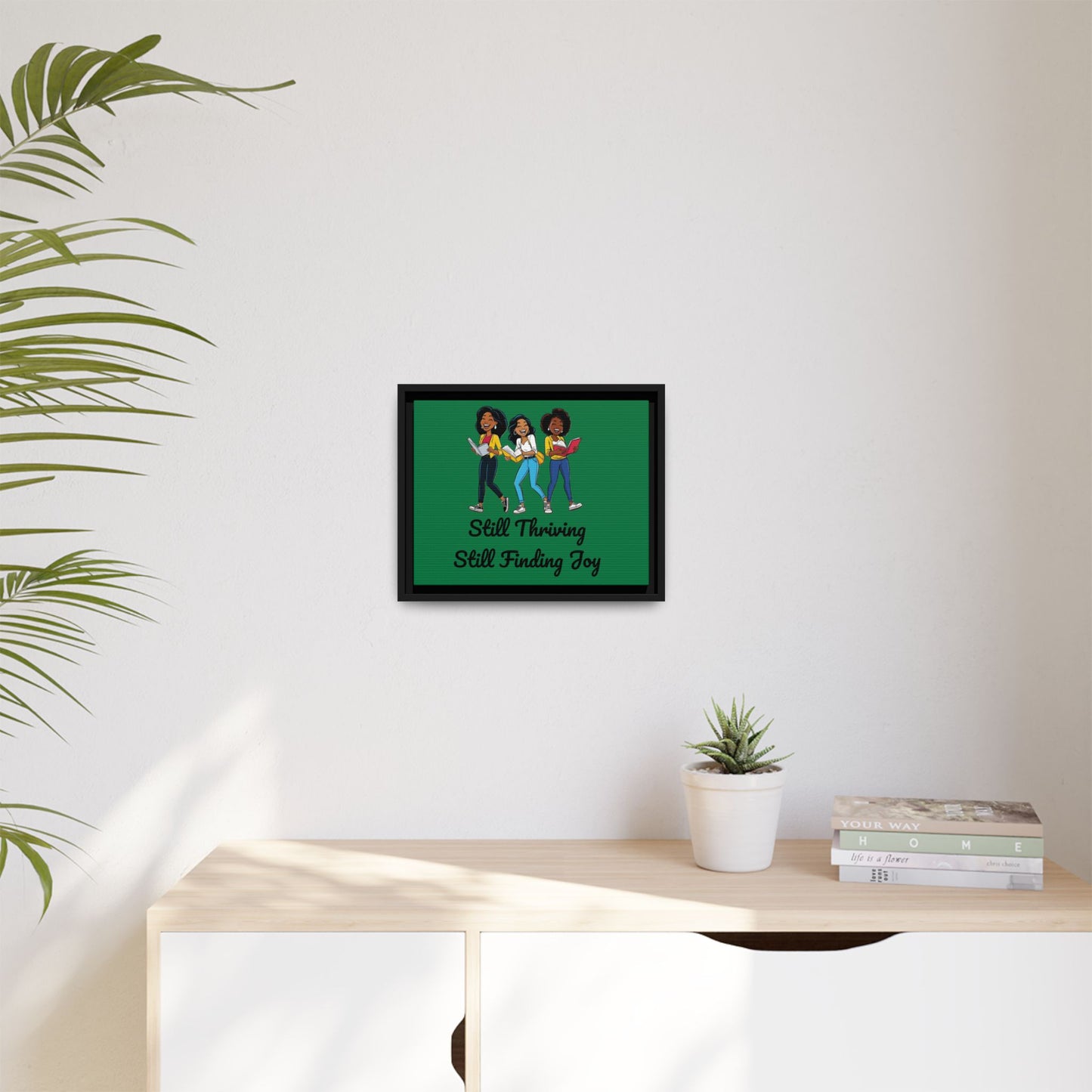 Thriving: Matte Canvas, Framed (Multi-color)