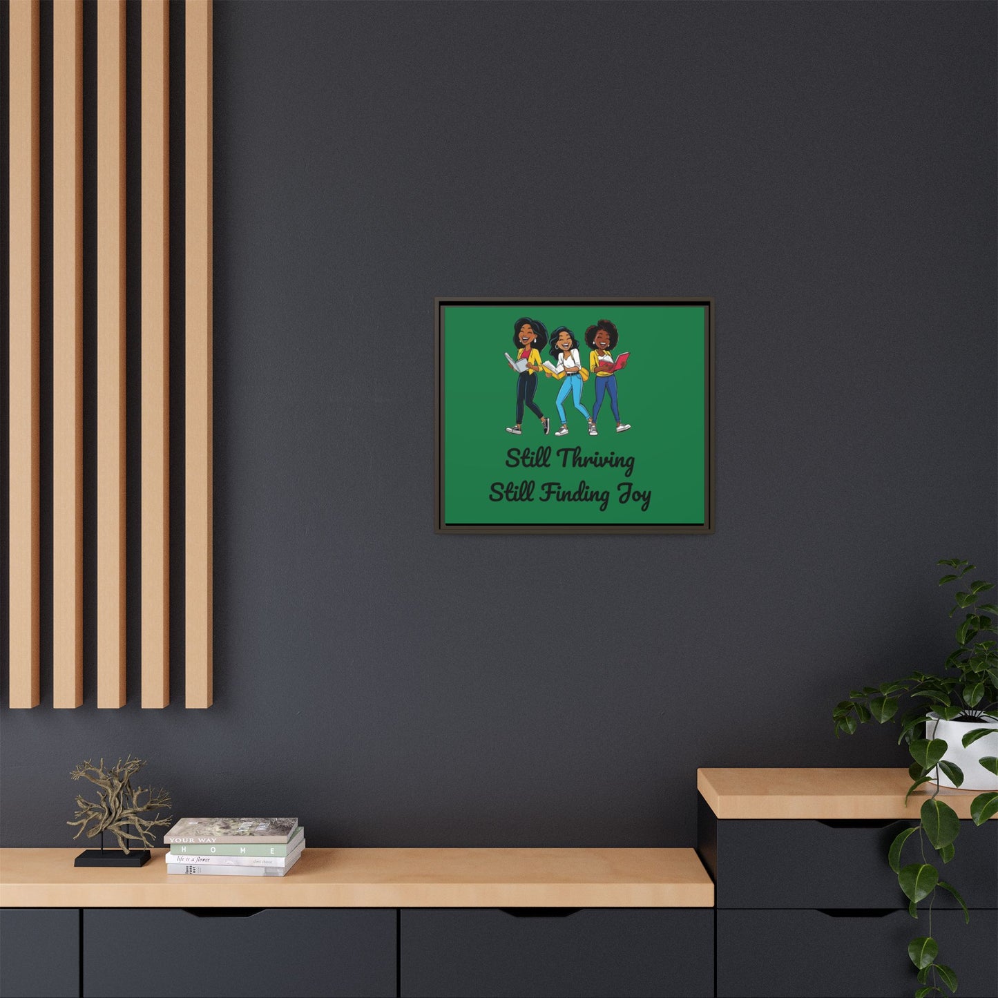 Thriving: Matte Canvas, Framed (Multi-color)
