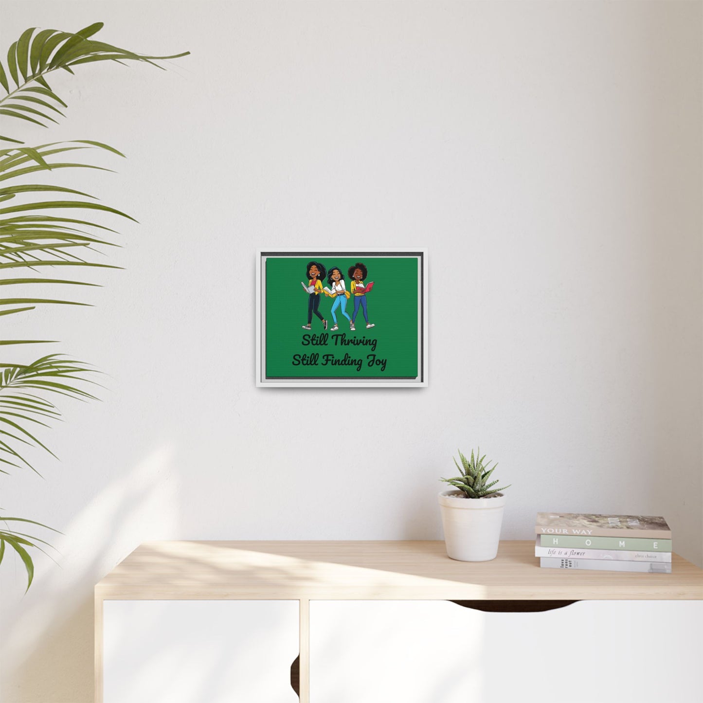 Thriving: Matte Canvas, Framed (Multi-color)