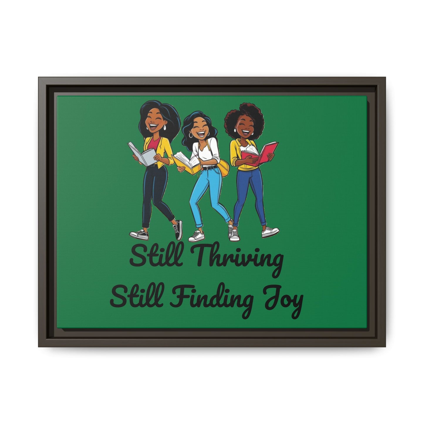 Thriving: Matte Canvas, Framed (Multi-color)