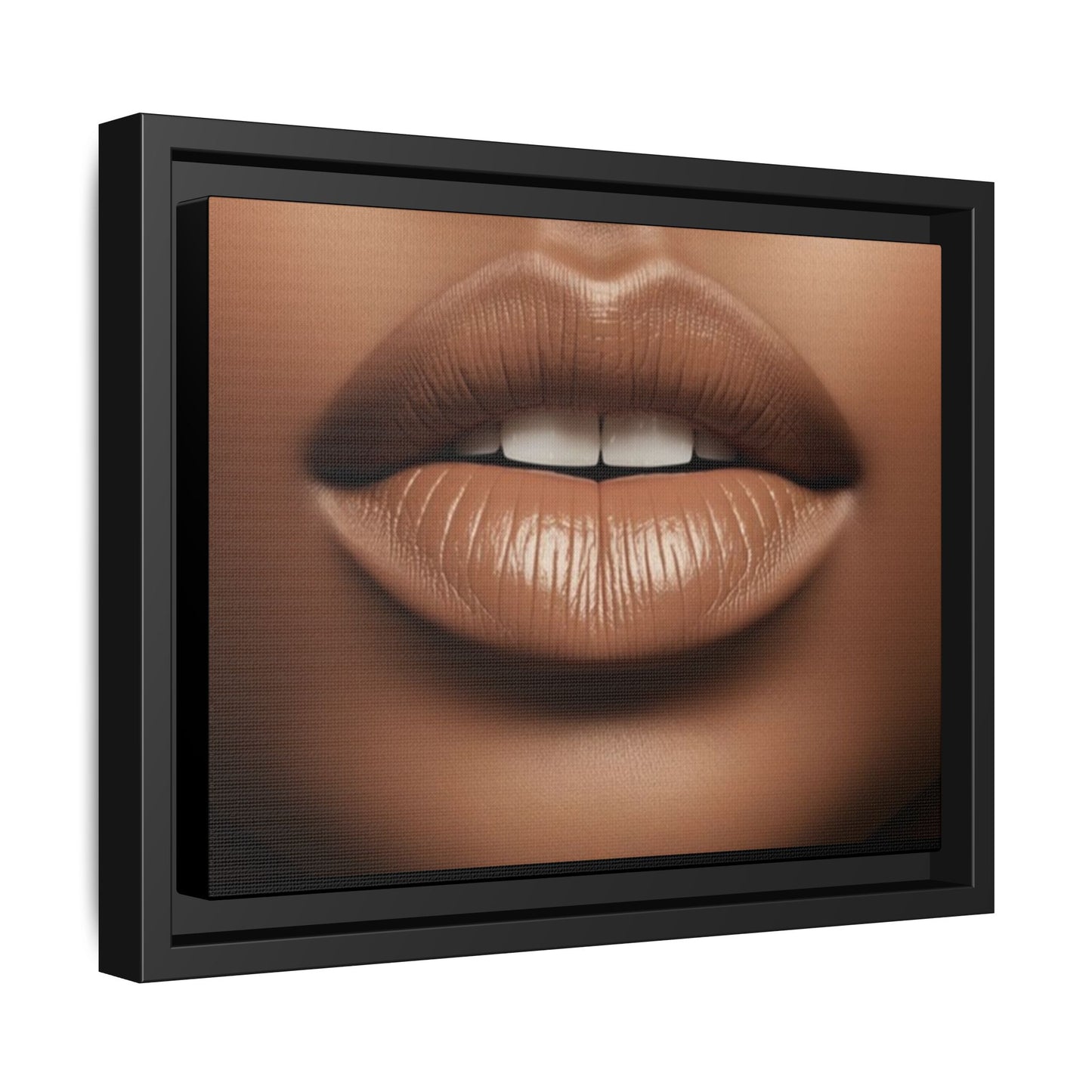The Lips: Matte Canvas, Framed (Multi-color)