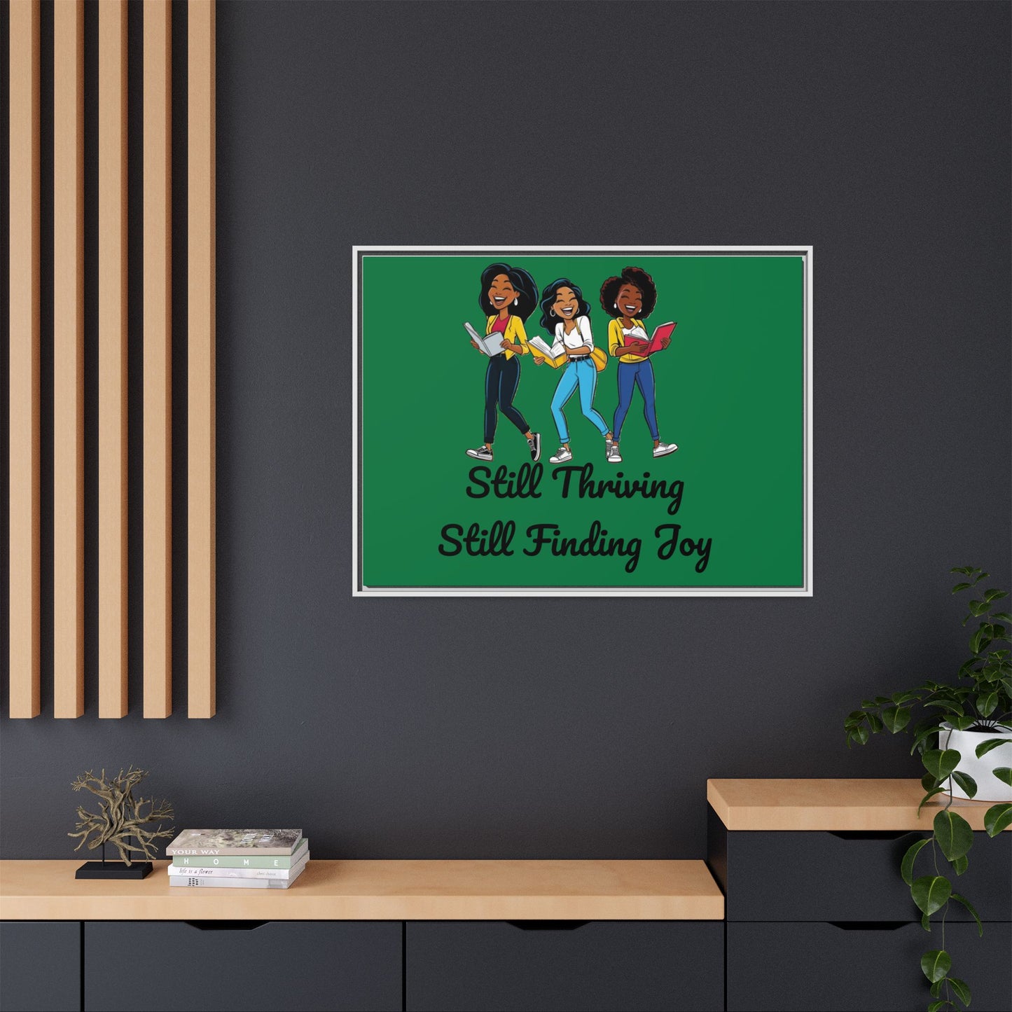 Thriving: Matte Canvas, Framed (Multi-color)