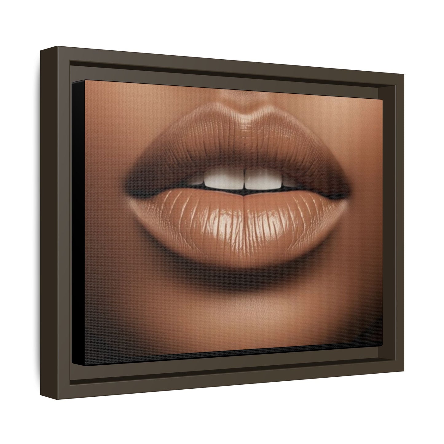 The Lips: Matte Canvas, Framed (Multi-color)