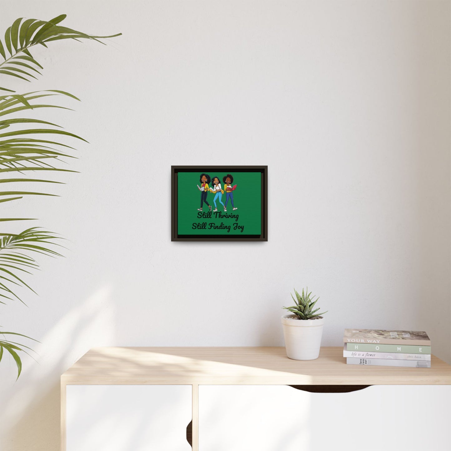 Thriving: Matte Canvas, Framed (Multi-color)