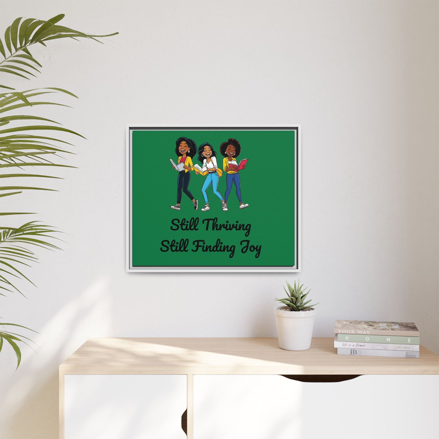 Thriving: Matte Canvas, Framed (Multi-color)