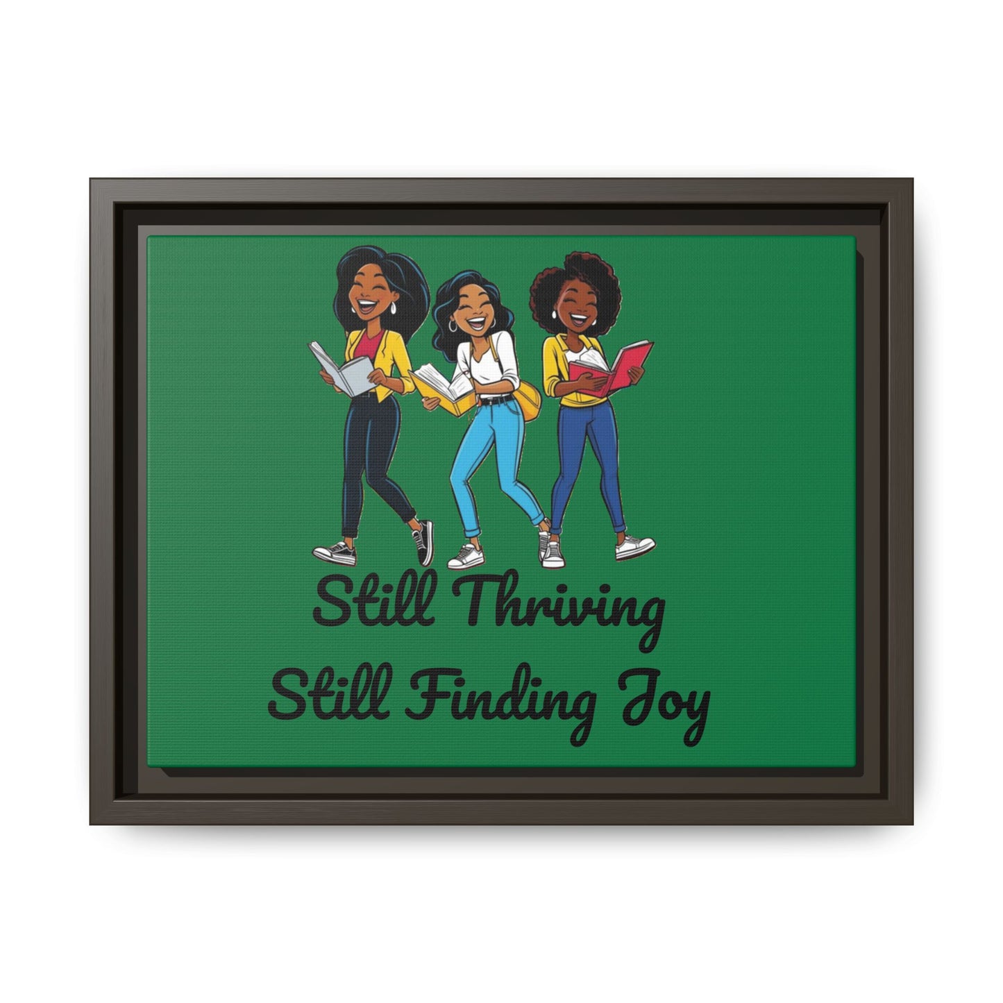 Thriving: Matte Canvas, Framed (Multi-color)