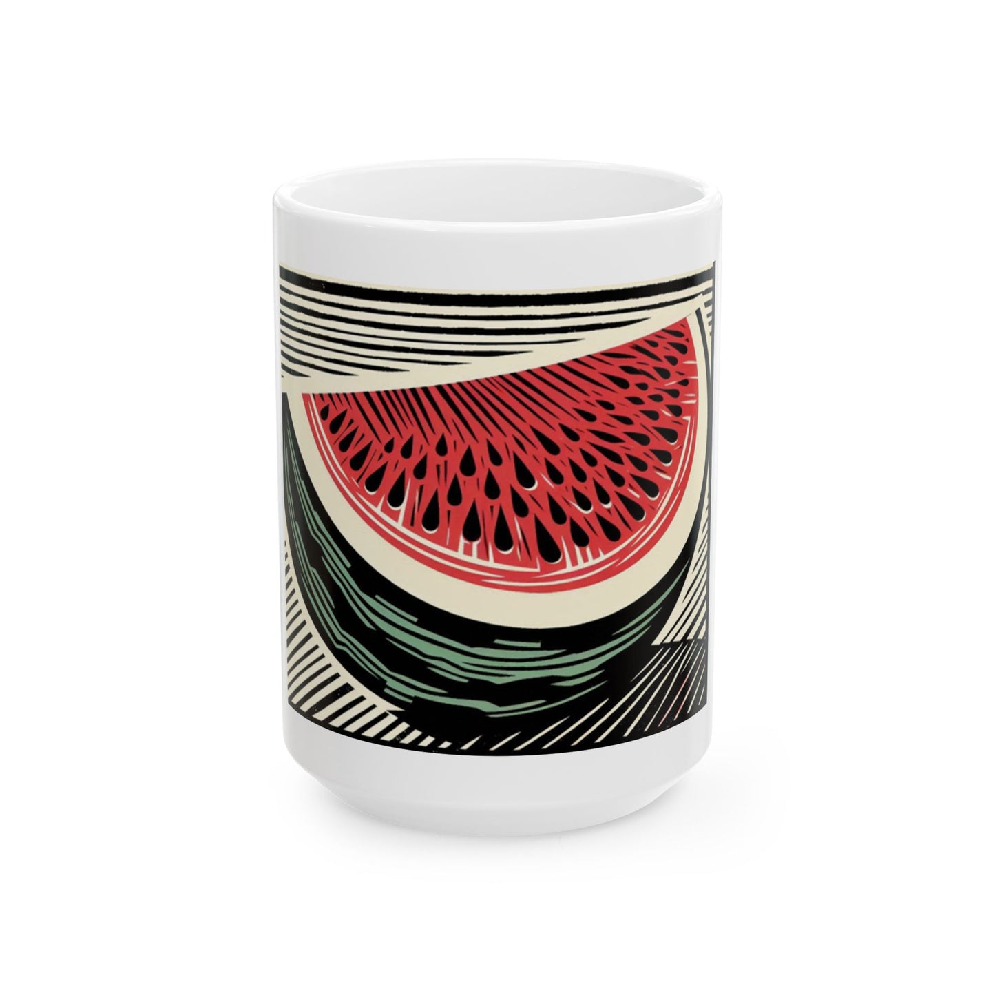 The Watermelon Ceramic Mug, (11oz, 15oz)
