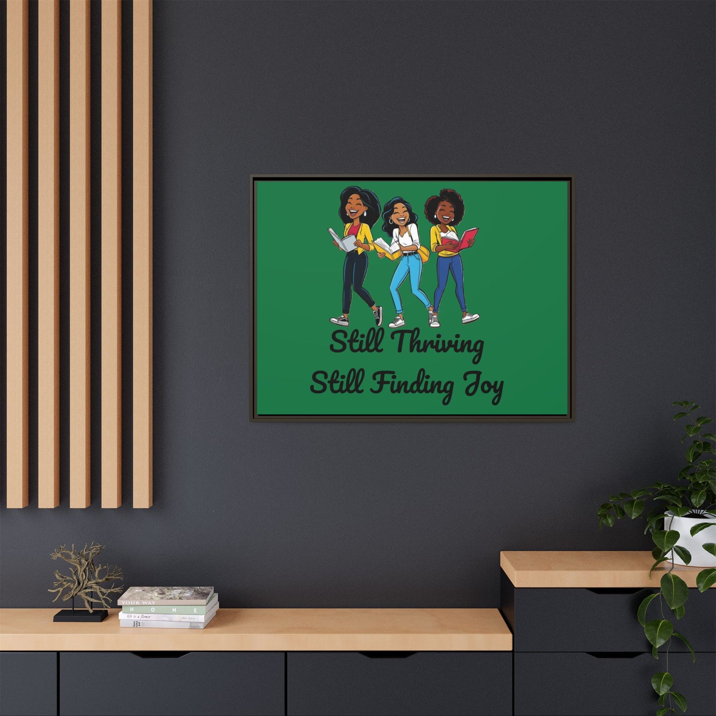 Thriving: Matte Canvas, Framed (Multi-color)