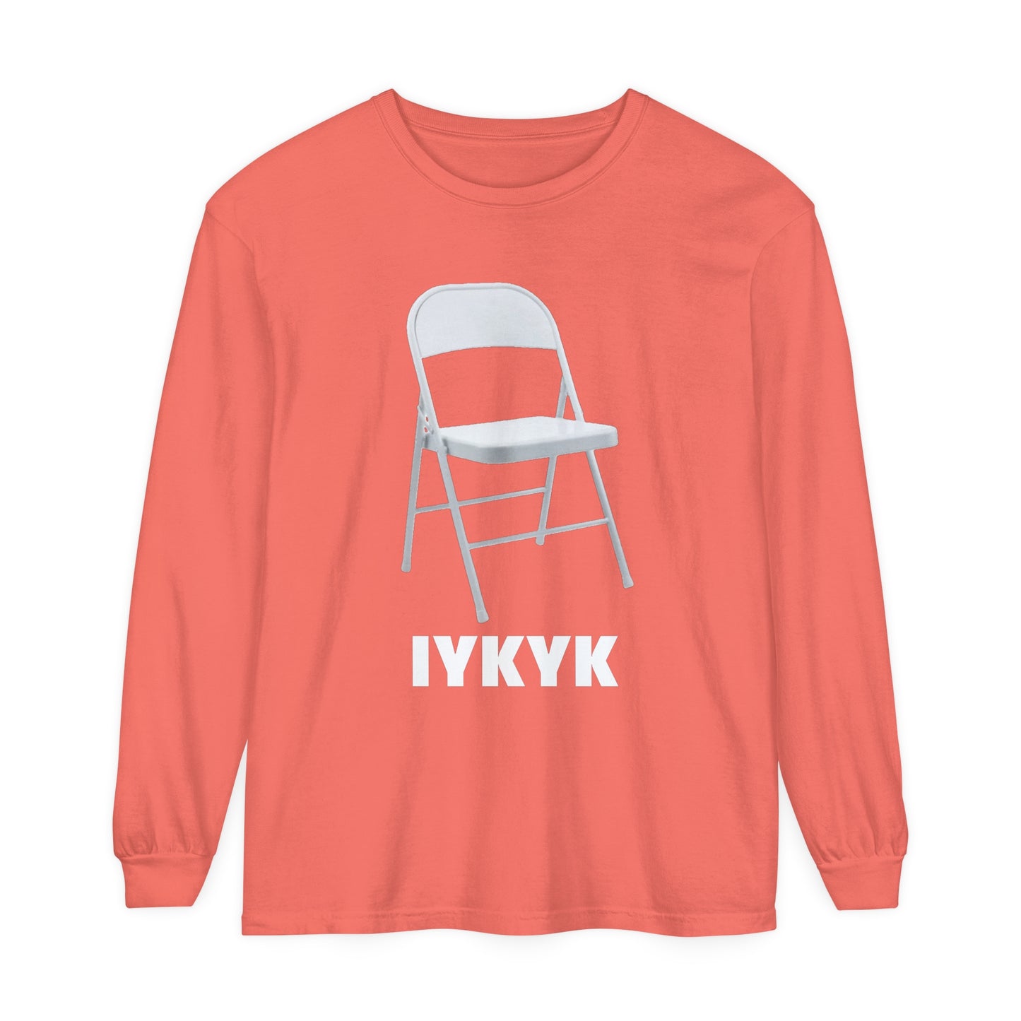 IYKYN: Unisex Garment-dyed Long Sleeve T-Shirt