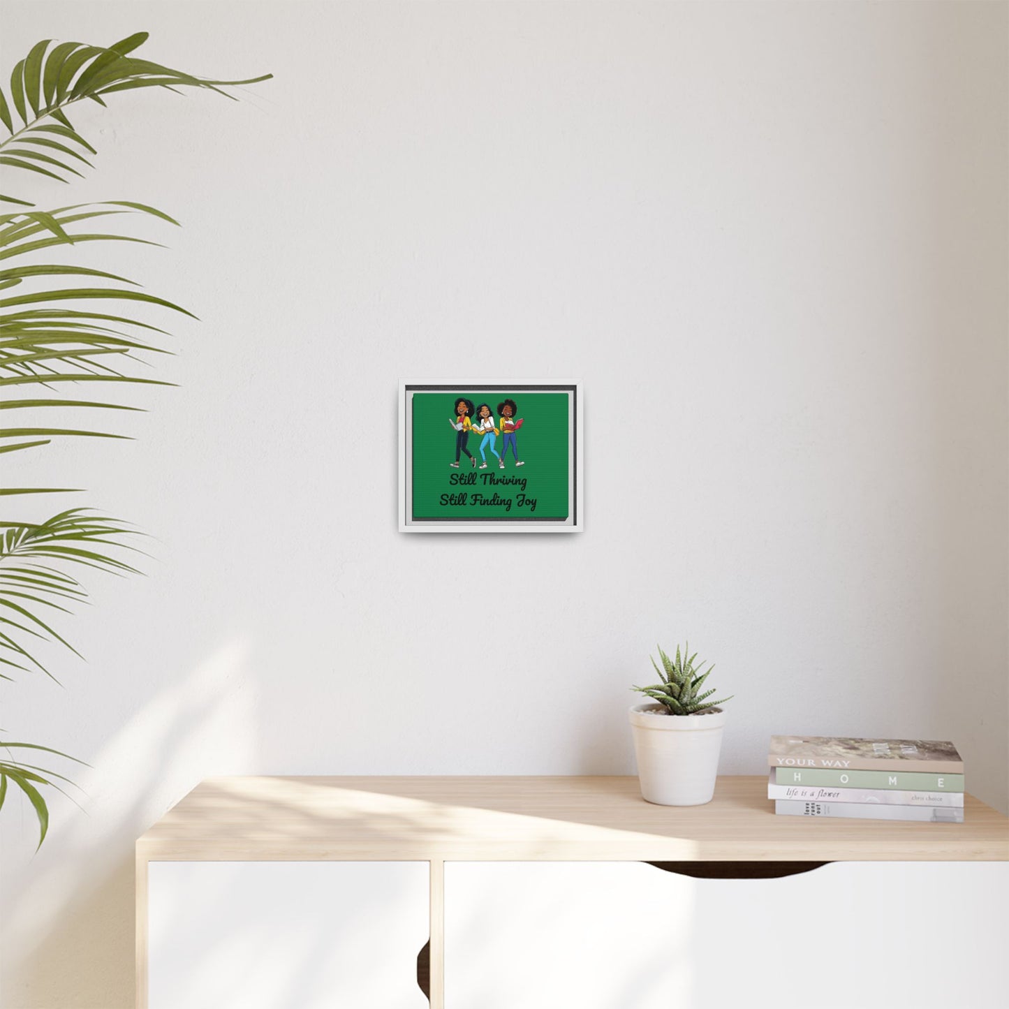 Thriving: Matte Canvas, Framed (Multi-color)