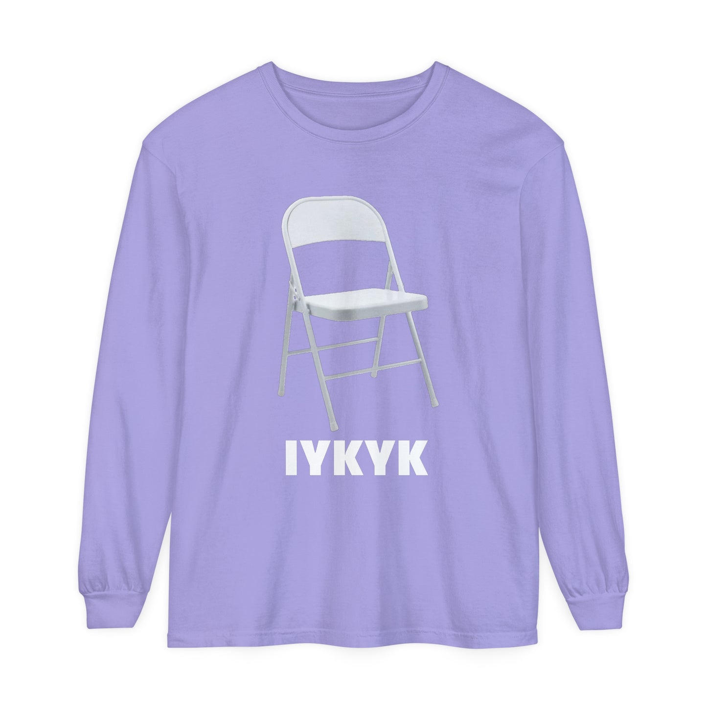 IYKYN: Unisex Garment-dyed Long Sleeve T-Shirt
