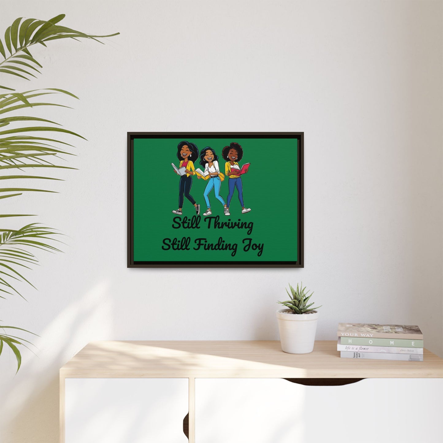 Thriving: Matte Canvas, Framed (Multi-color)