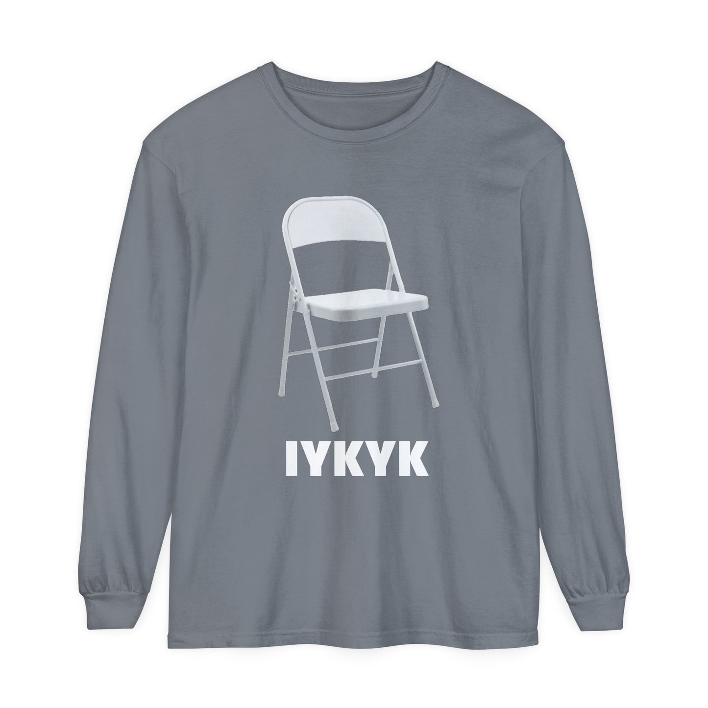 IYKYN: Unisex Garment-dyed Long Sleeve T-Shirt