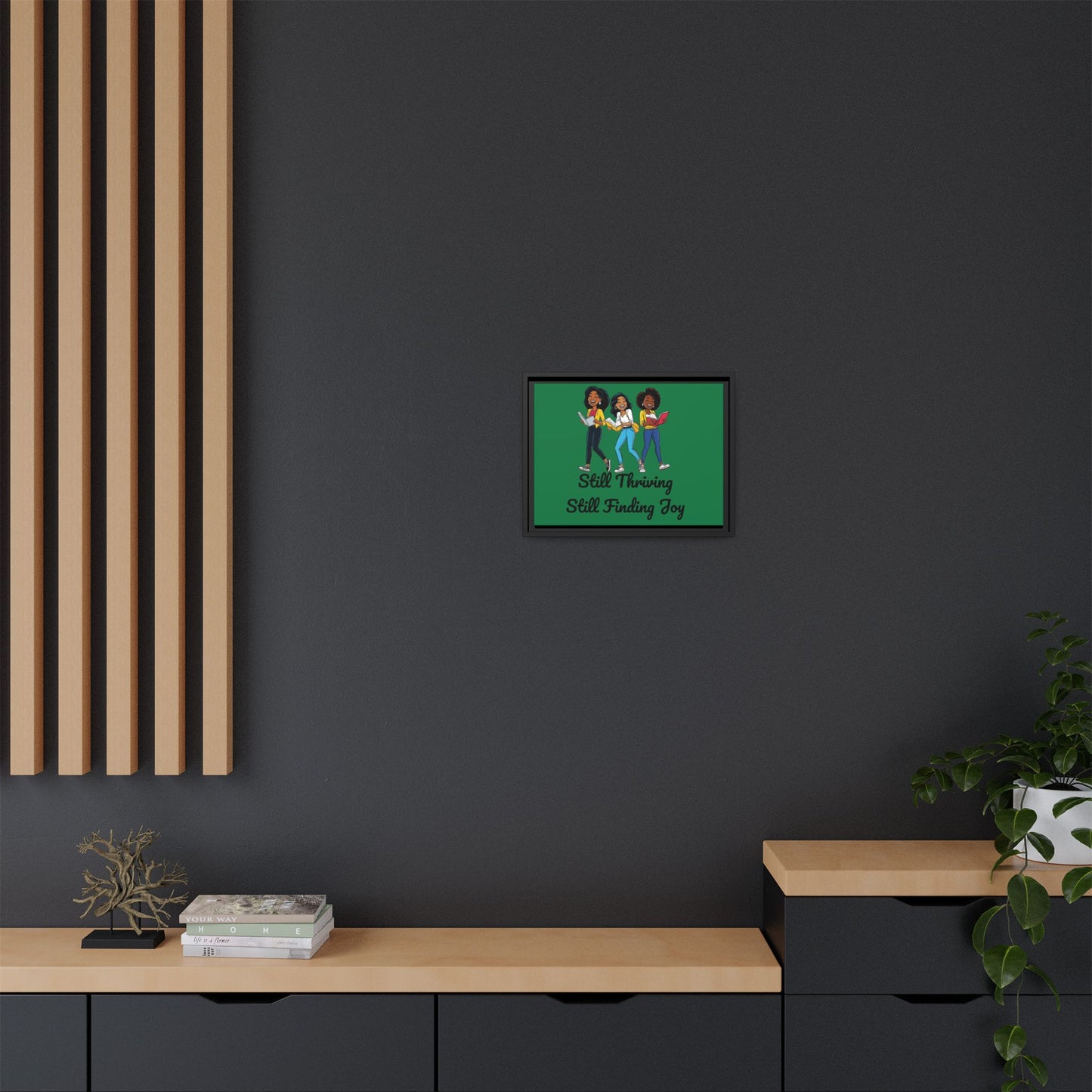 Thriving: Matte Canvas, Framed (Multi-color)