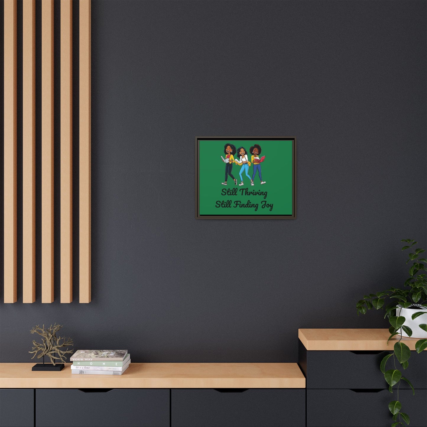 Thriving: Matte Canvas, Framed (Multi-color)