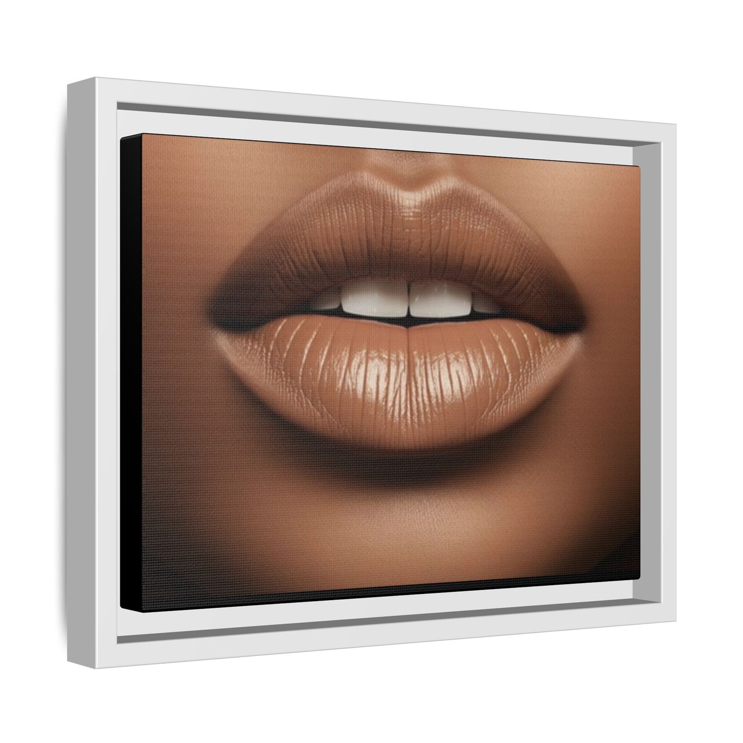 The Lips: Matte Canvas, Framed (Multi-color)