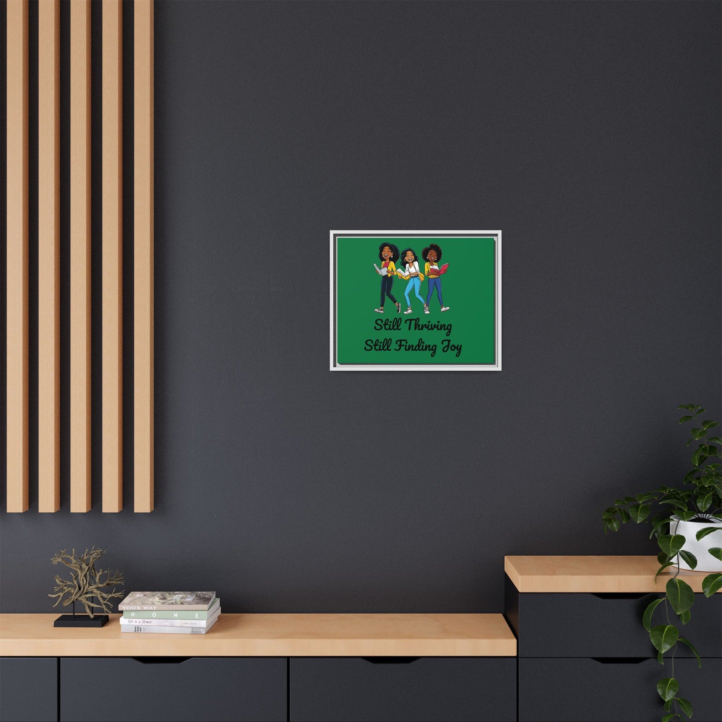 Thriving: Matte Canvas, Framed (Multi-color)