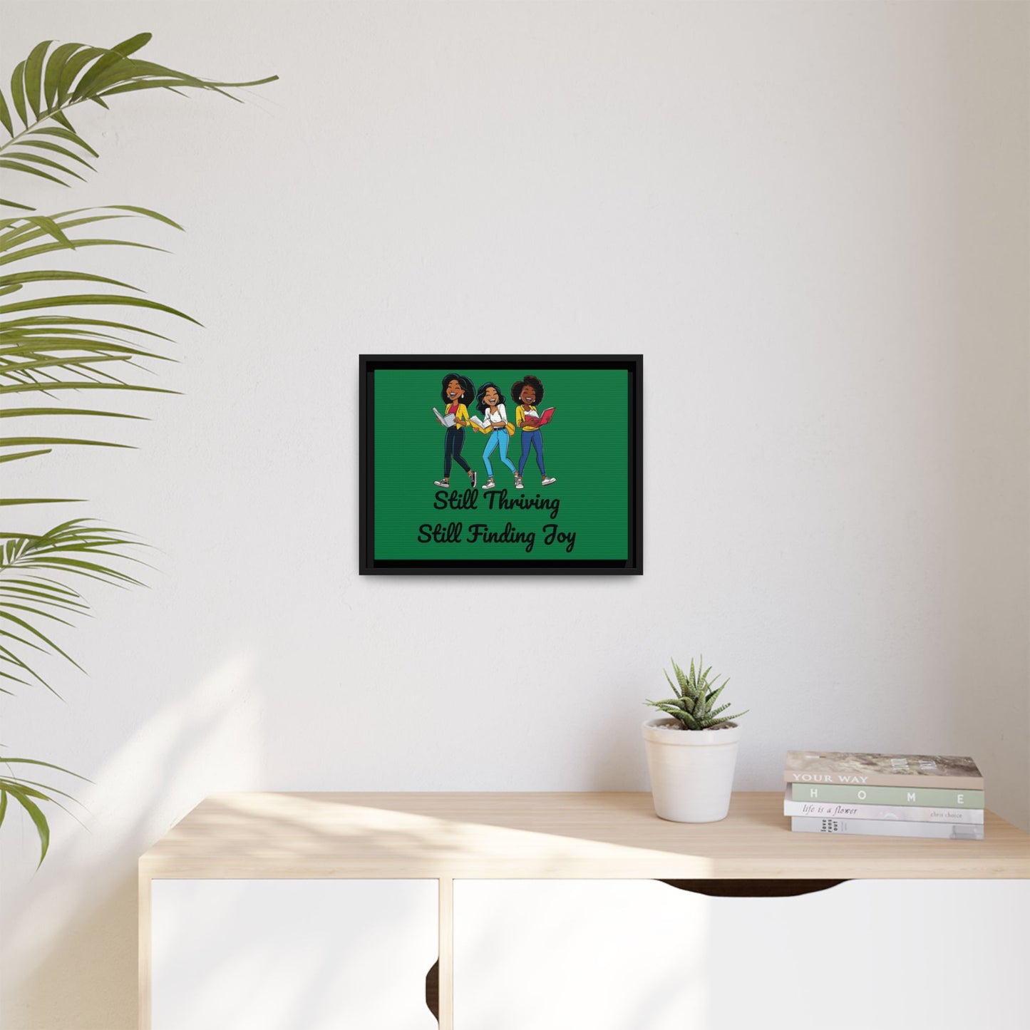 Thriving: Matte Canvas, Framed (Multi-color)