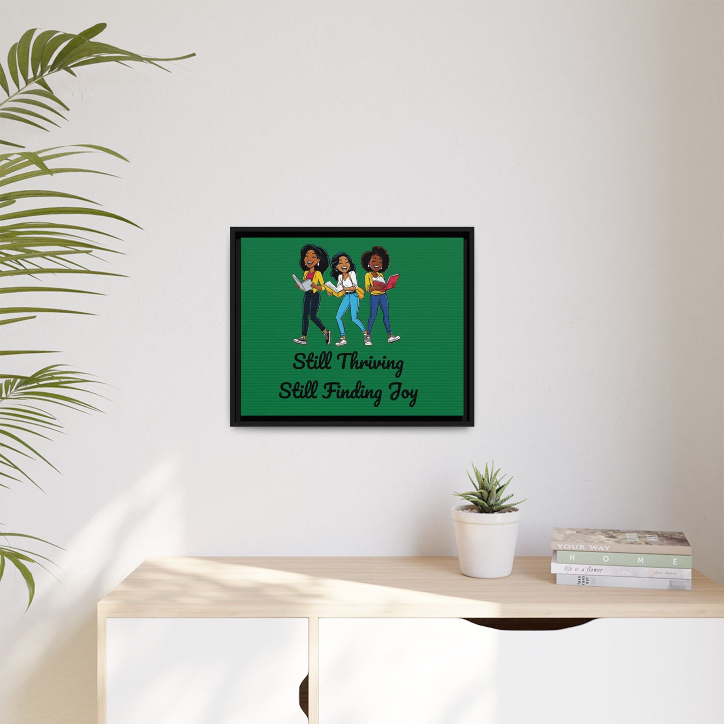 Thriving: Matte Canvas, Framed (Multi-color)