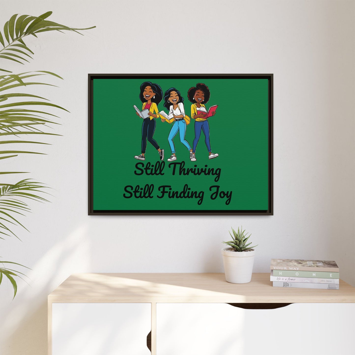 Thriving: Matte Canvas, Framed (Multi-color)