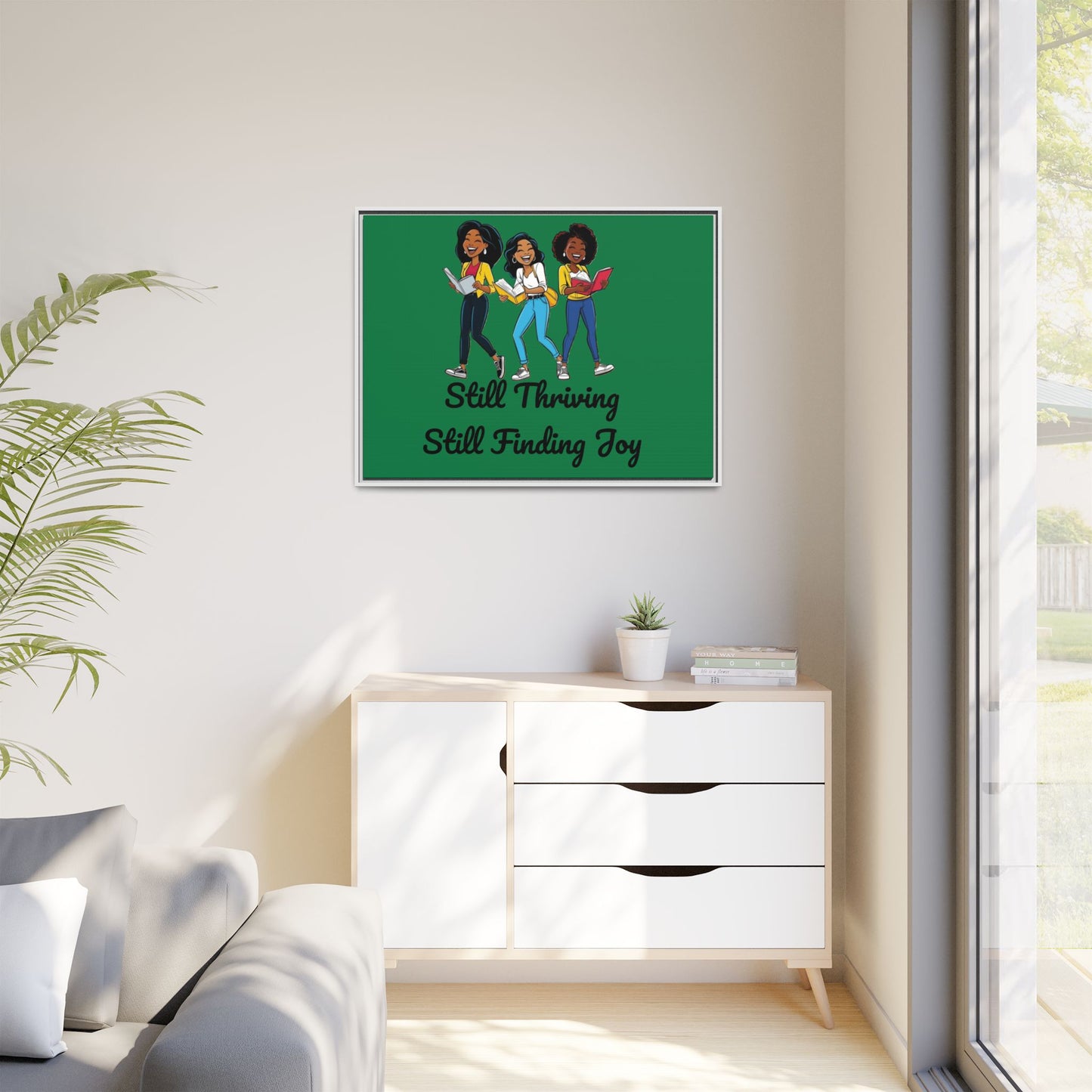 Thriving: Matte Canvas, Framed (Multi-color)