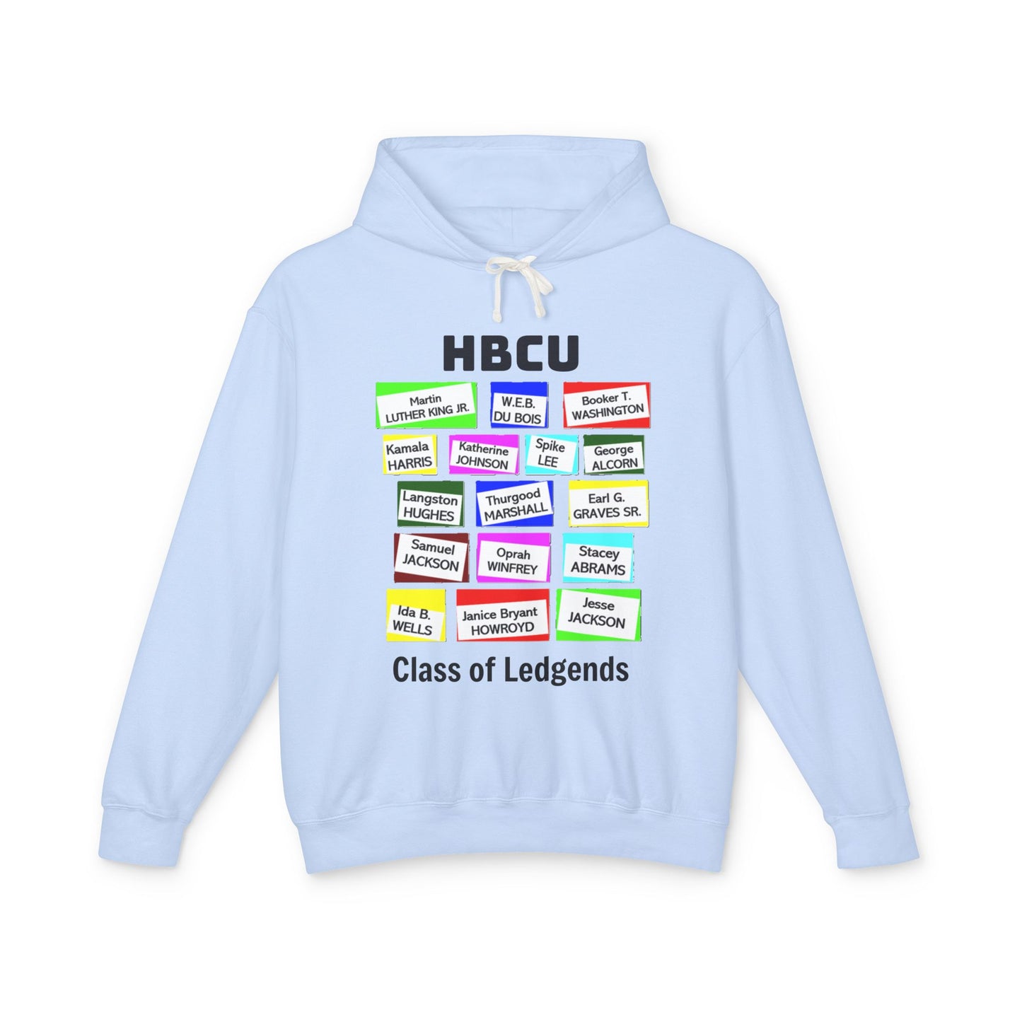 HBCU Legends: Unisex Lightweight Hooded Sweatshirt