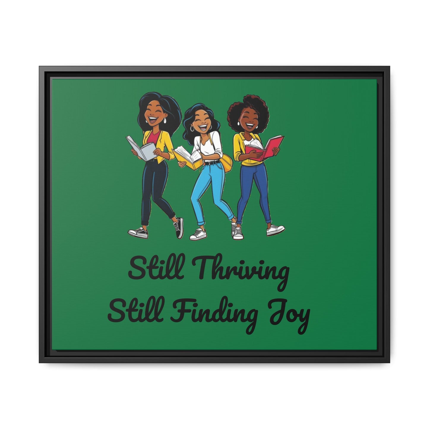 Thriving: Matte Canvas, Framed (Multi-color)