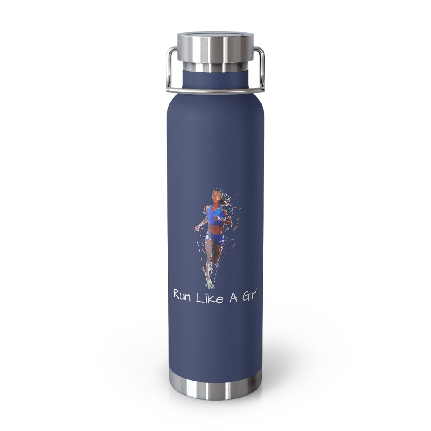 Run Like A Girl: Copper Vacuum Insulated Bottle, 22oz