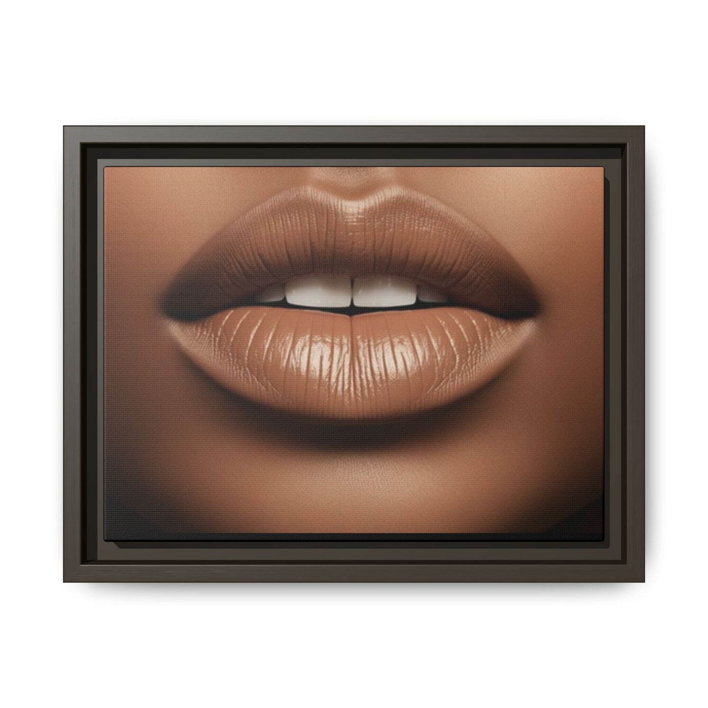 The Lips: Matte Canvas, Framed (Multi-color)