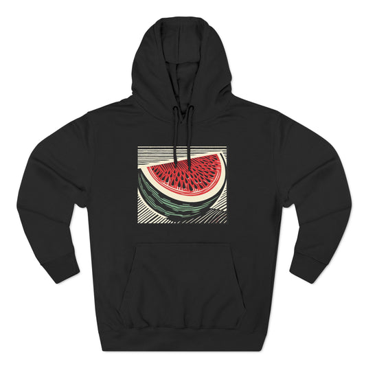 The Watermelon: Three-Panel Fleece Hoodie