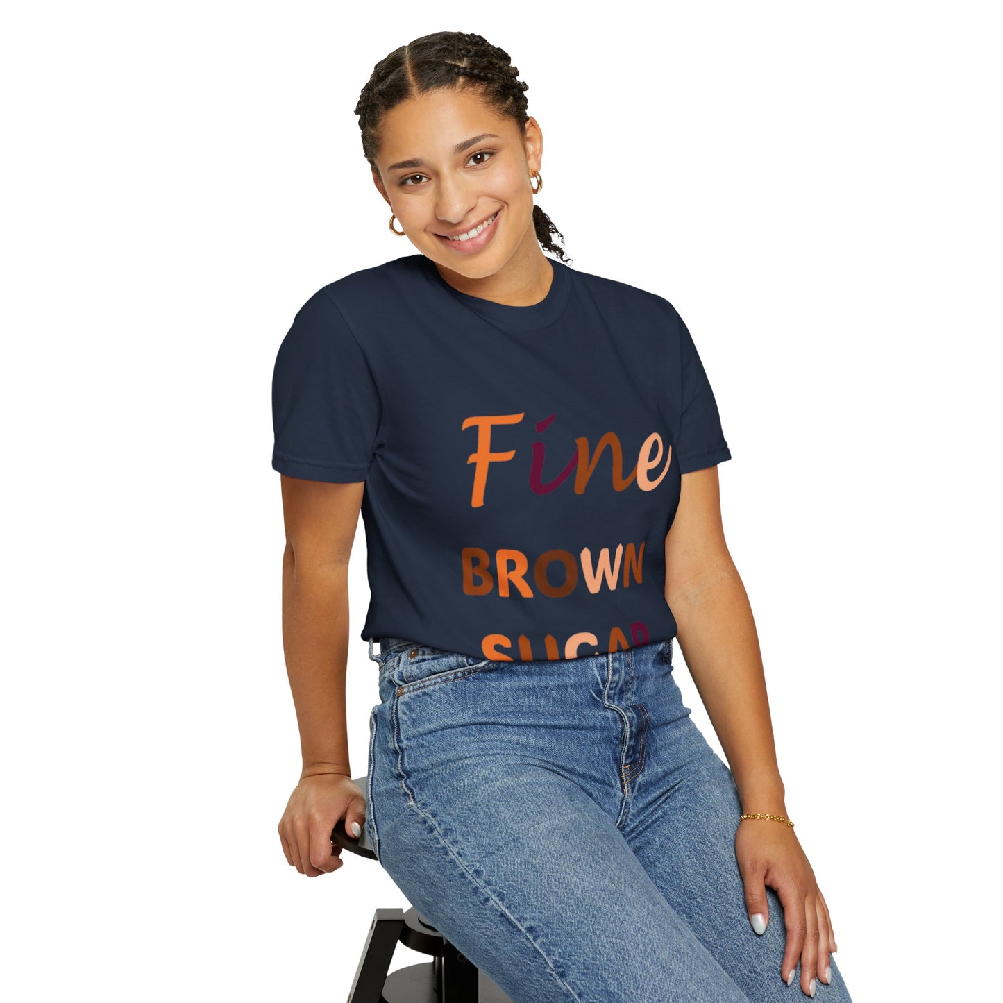 Fine Brown Sugar: Unisex Garment-Dyed T-shirt