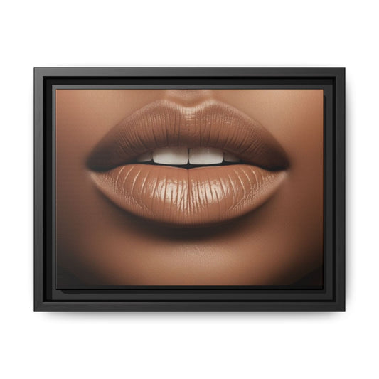 The Lips: Matte Canvas, Framed (Multi-color)