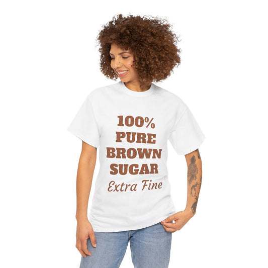 Brown Sugar Extra Fine: Unisex Heavy Cotton Tee