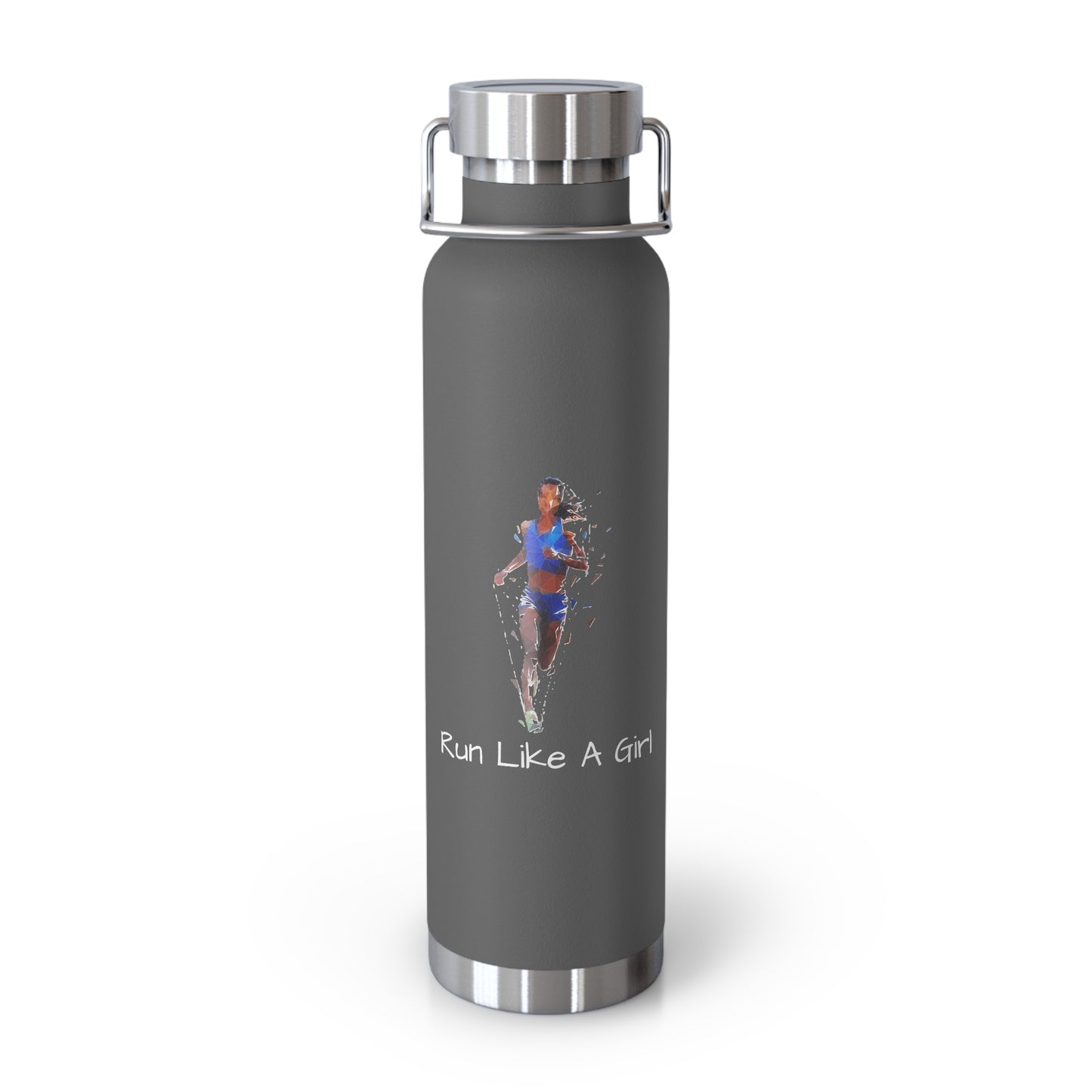 Run Like A Girl: Copper Vacuum Insulated Bottle, 22oz