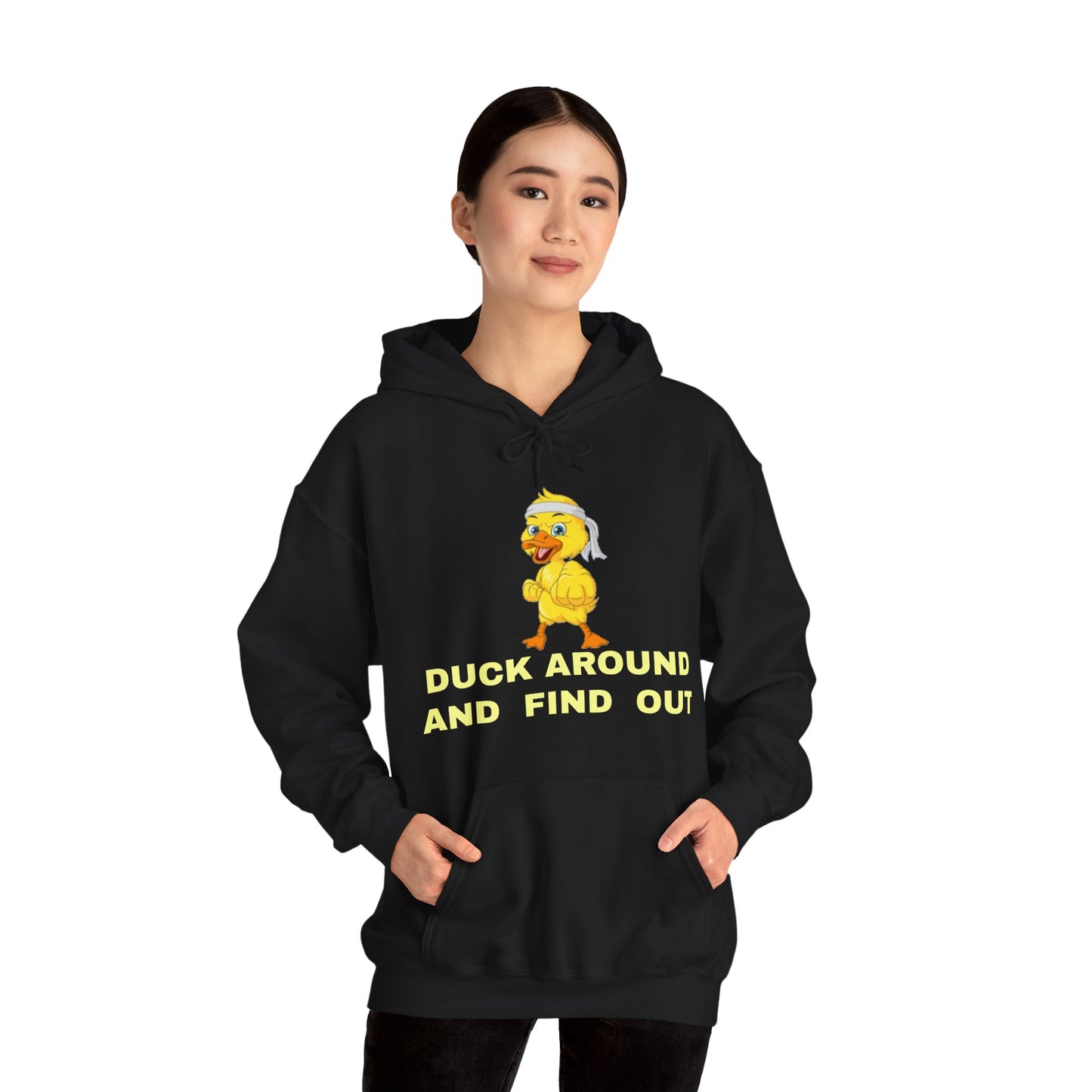 Duck Around: Unisex Heavy Blend™ Hooded Sweatshirt