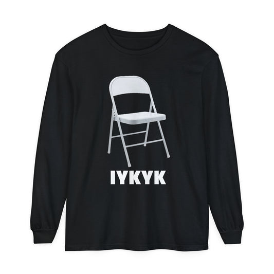 IYKYN: Unisex Garment-dyed Long Sleeve T-Shirt