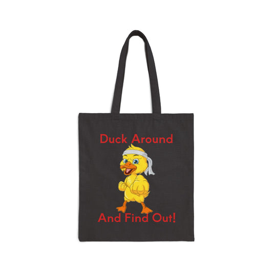 Duck Around Canvas Tote Bag